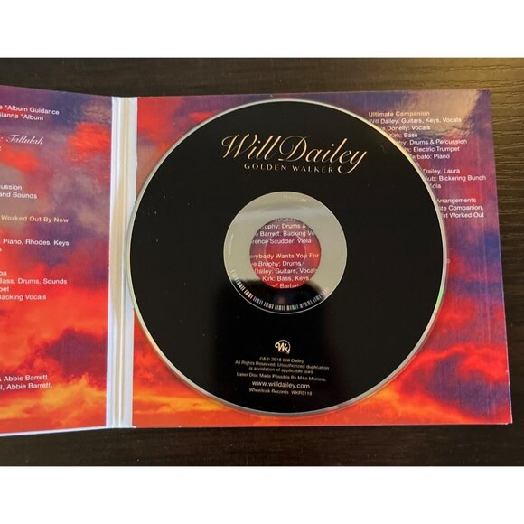 3 For $6 Will Dailey : Golden Walker (CD, 2018) Promo Wheelkick Records - Picture 3 of 4